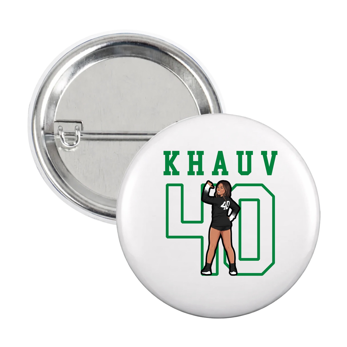 Game Day Button — Shirsey in White