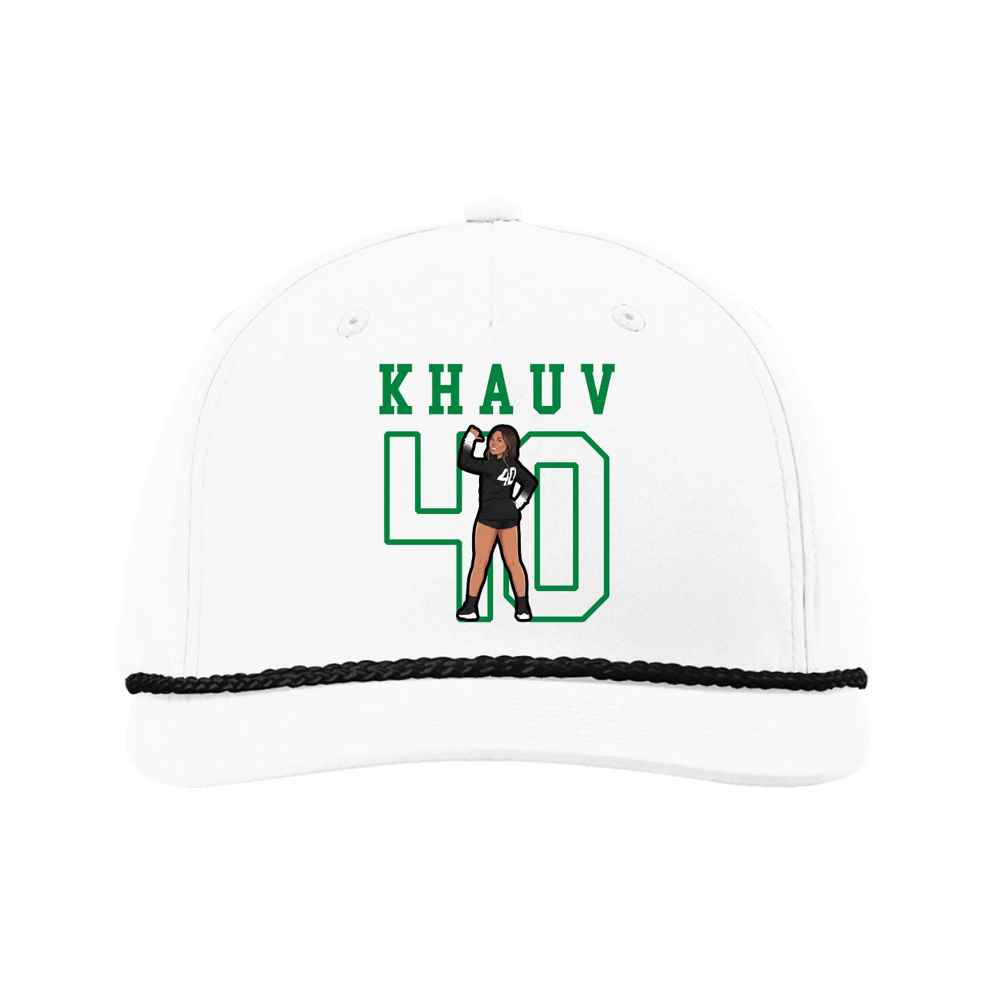 Five-Panel Classic Rope Cap — Shirsey in White