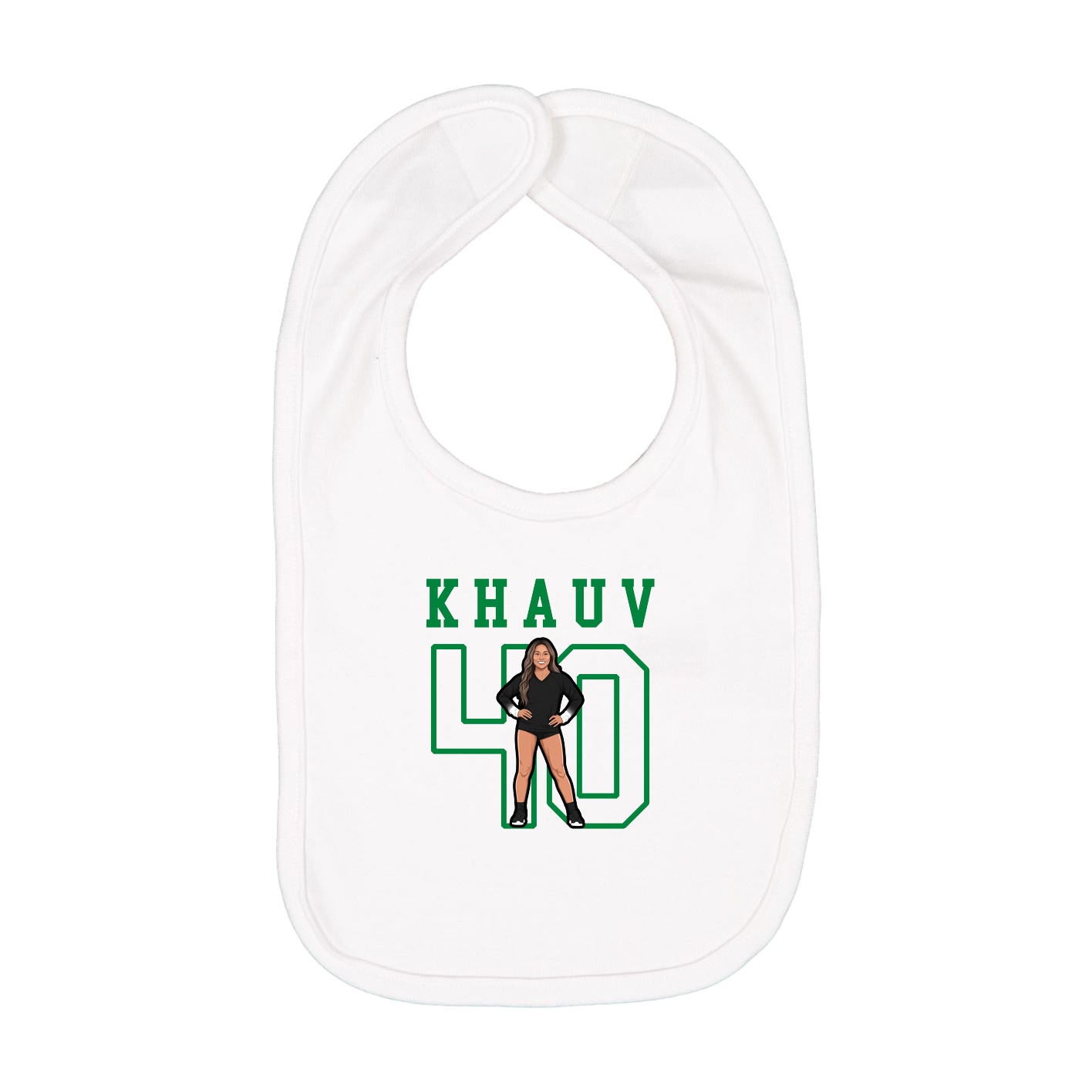 Infant Bib — Shirsey in White