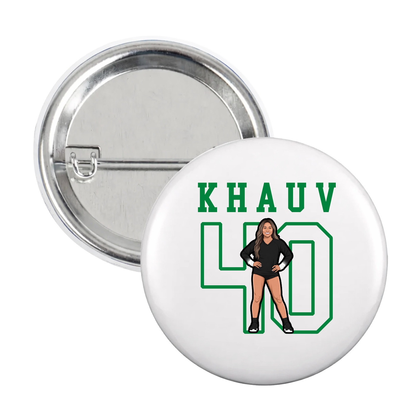Game Day Button — Shirsey in White