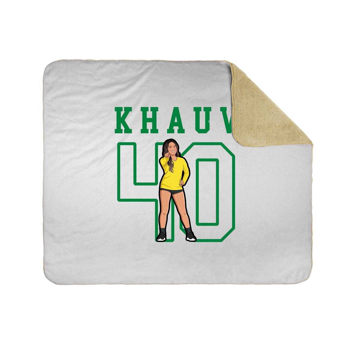 Throw Blanket — Shirsey in White