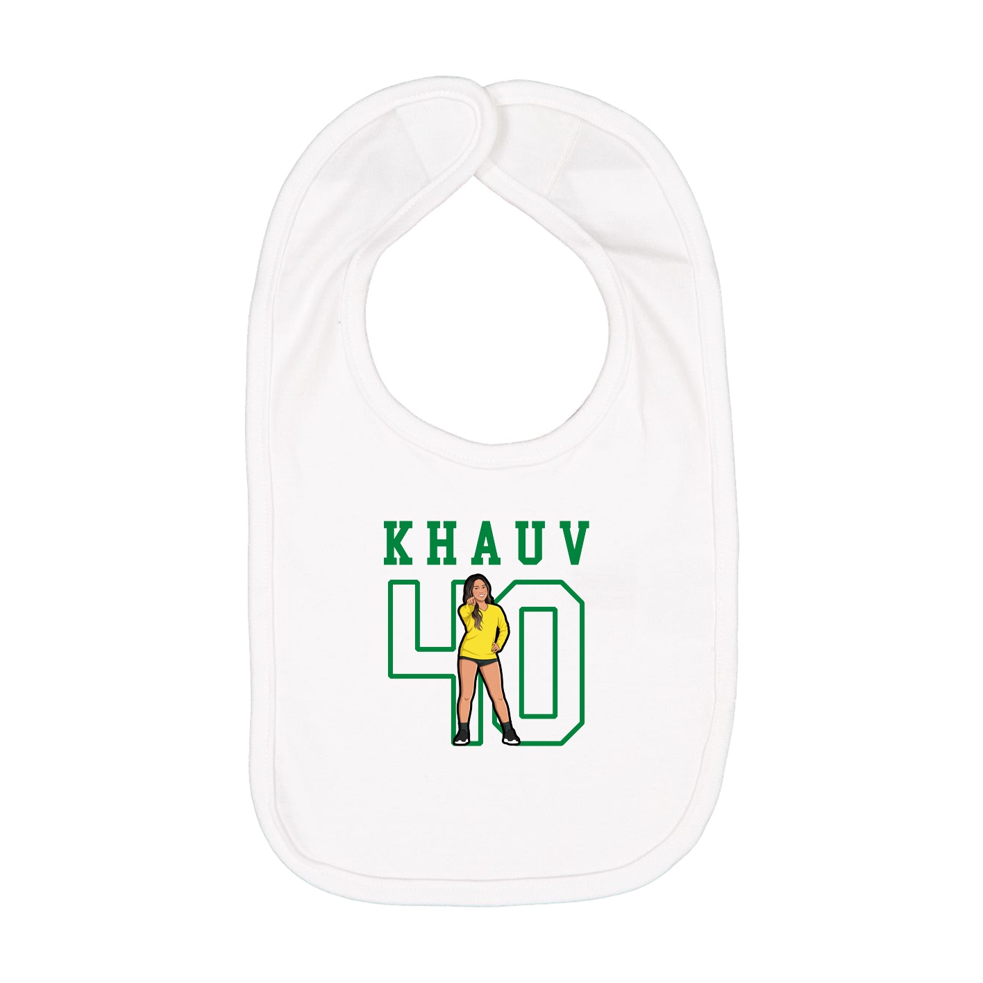 Infant Bib — Shirsey in White