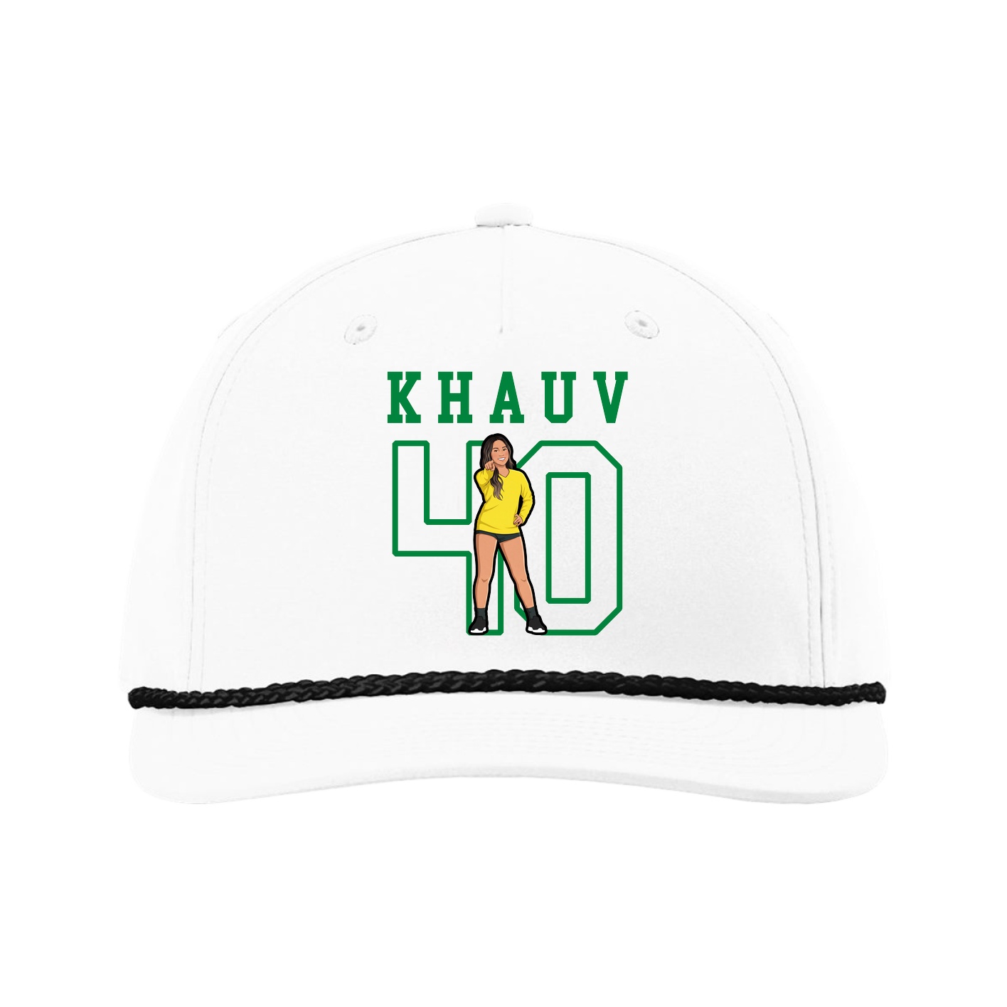 Five-Panel Classic Rope Cap — Shirsey in White