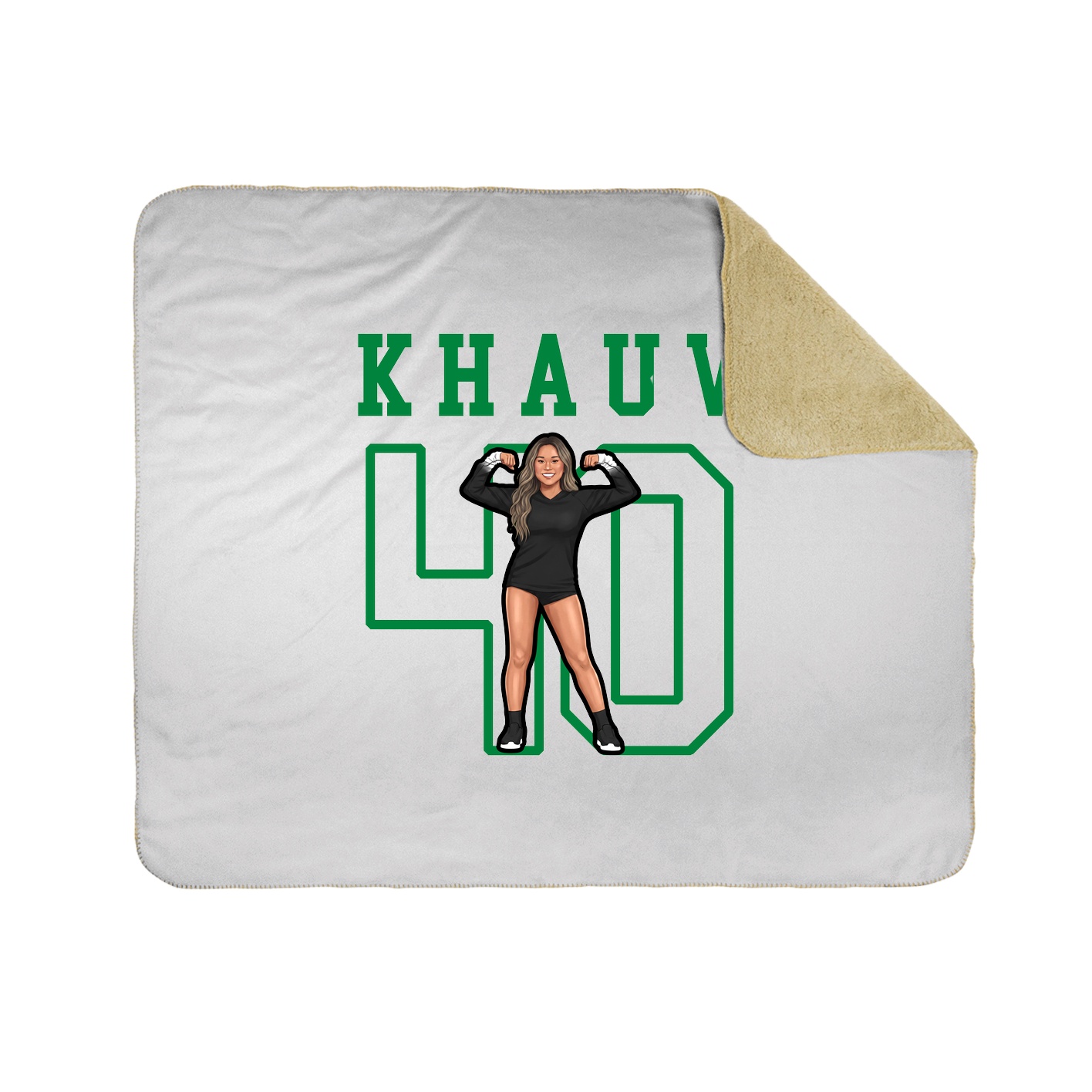Throw Blanket — Shirsey in White