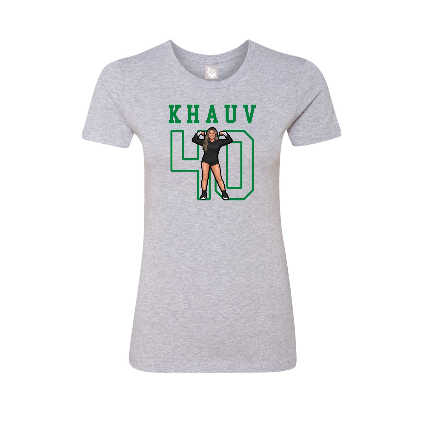Fitted Women's Tee — Shirsey in Grey
