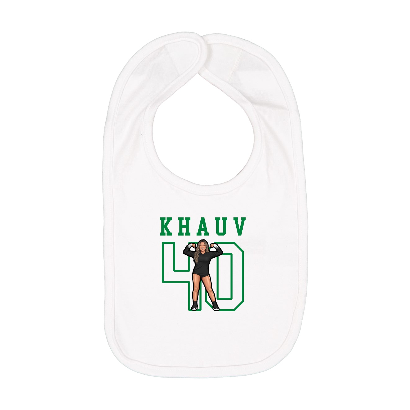 Infant Bib — Shirsey in White