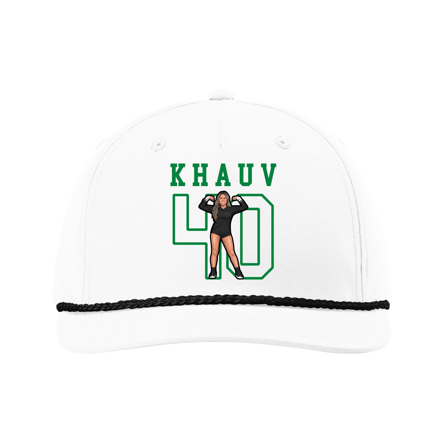 Five-Panel Classic Rope Cap — Shirsey in White