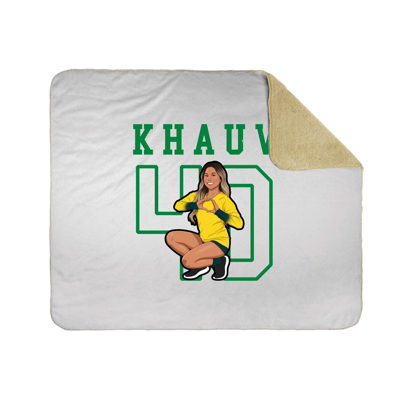 Throw Blanket — Shirsey in White