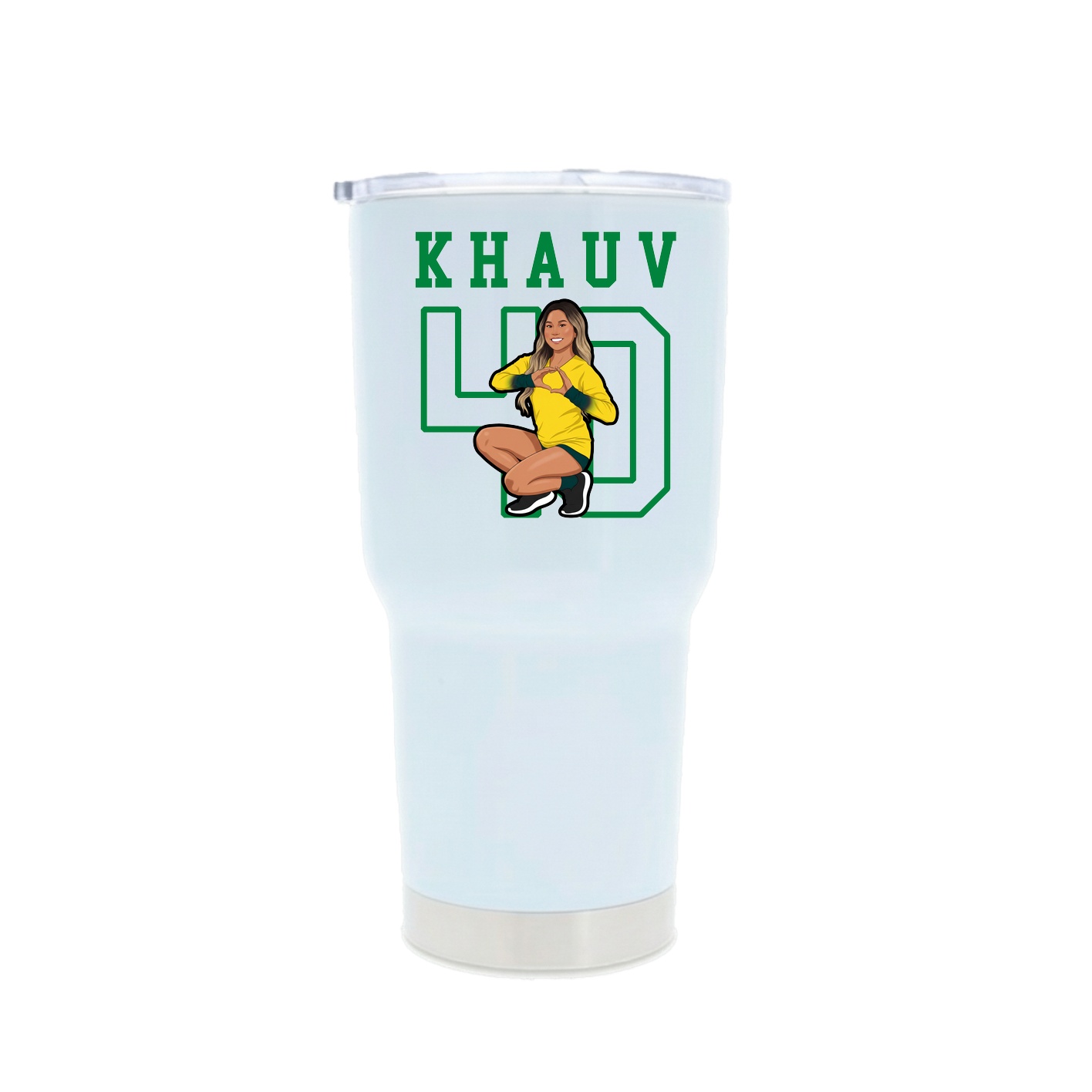 30oz Stainless Steel Tumbler — Shirsey in White