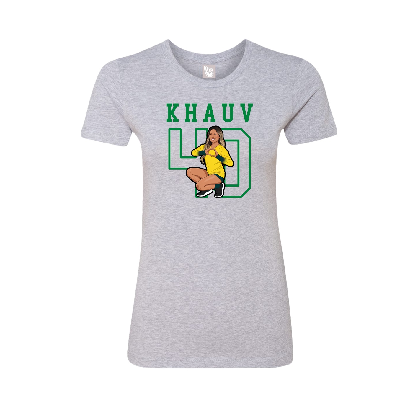 Fitted Women's Tee — Shirsey in Grey