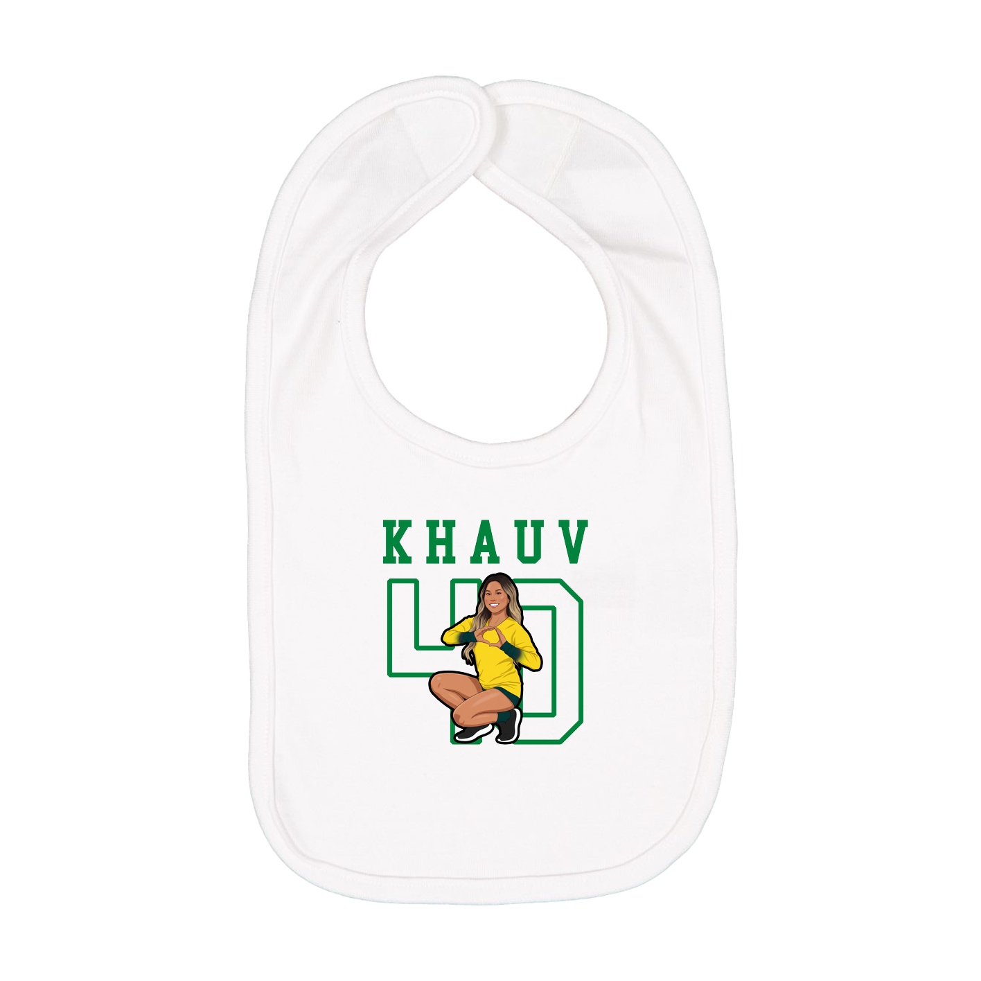 Infant Bib — Shirsey in White