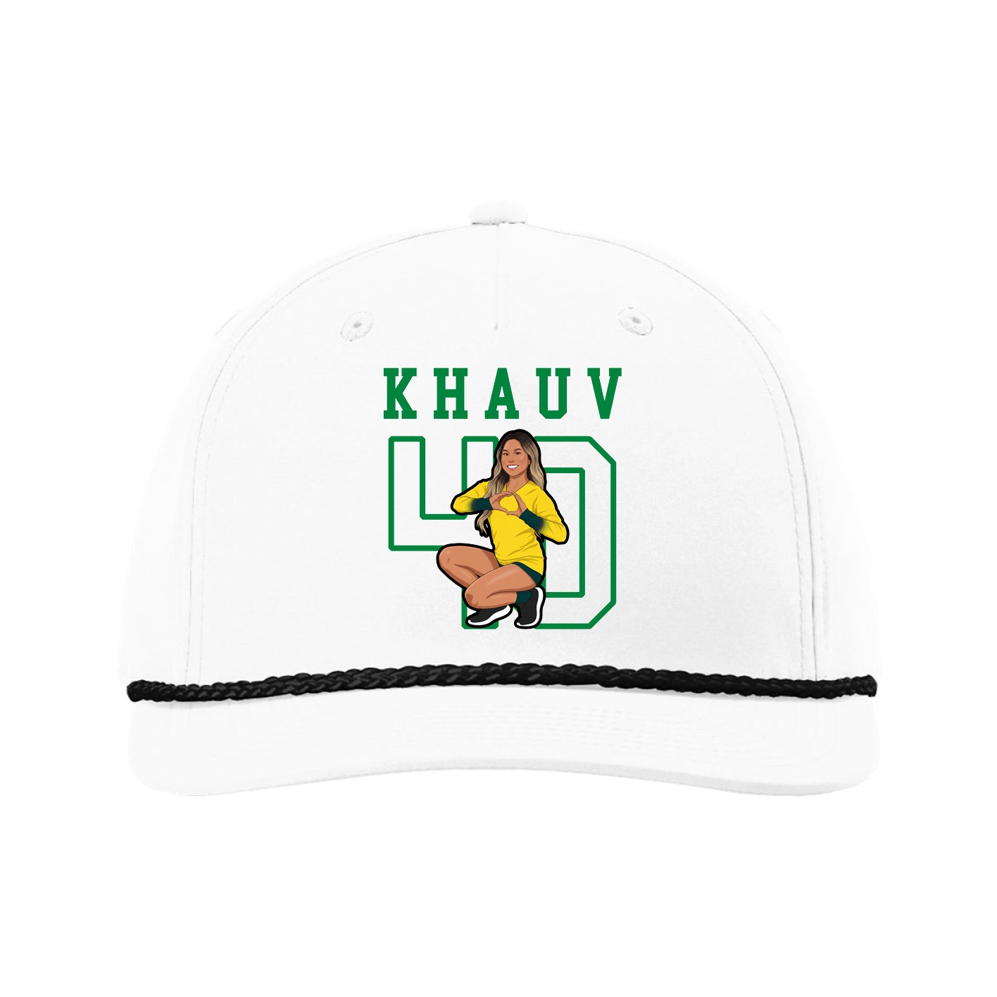 Five-Panel Classic Rope Cap — Shirsey in White