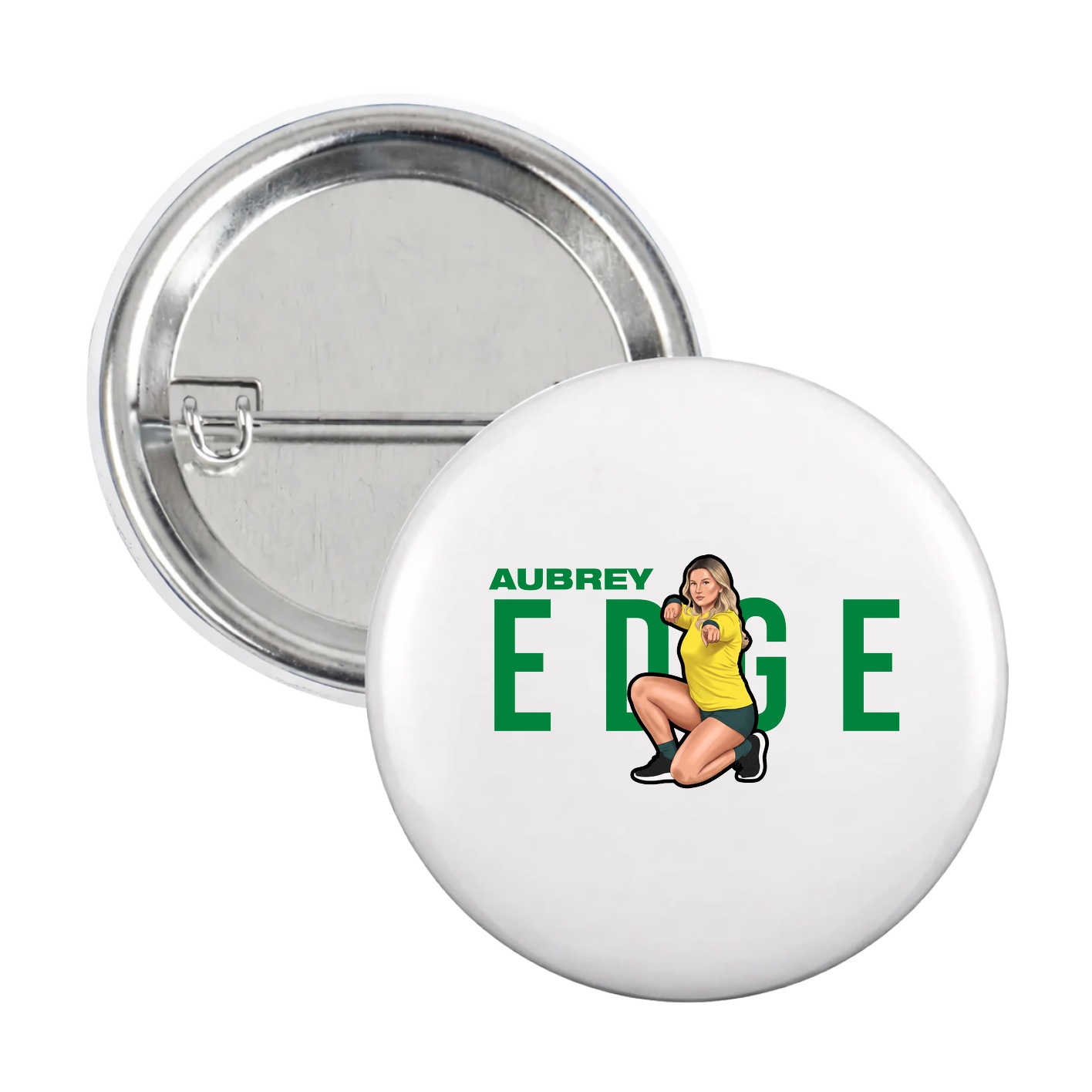Game Day Button — Player Name in White