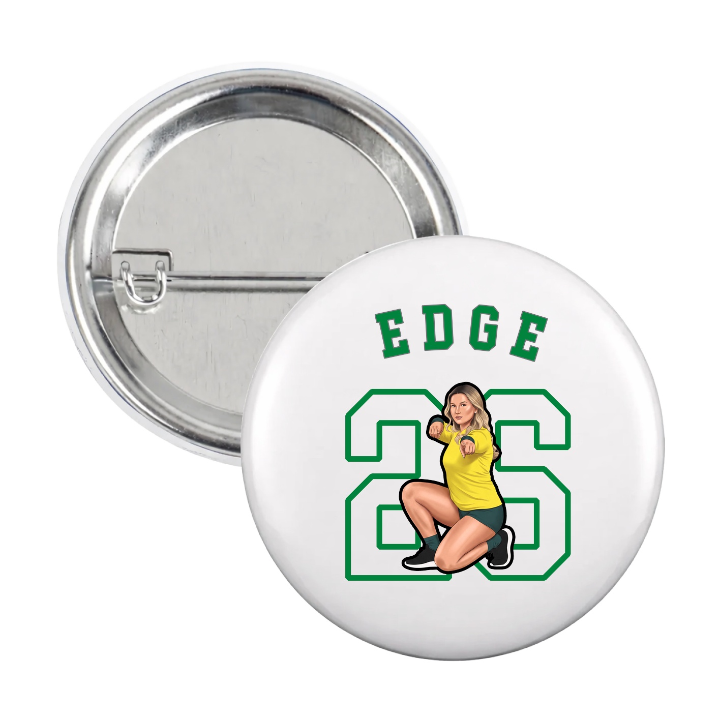 Game Day Button — Shirsey Arch in White