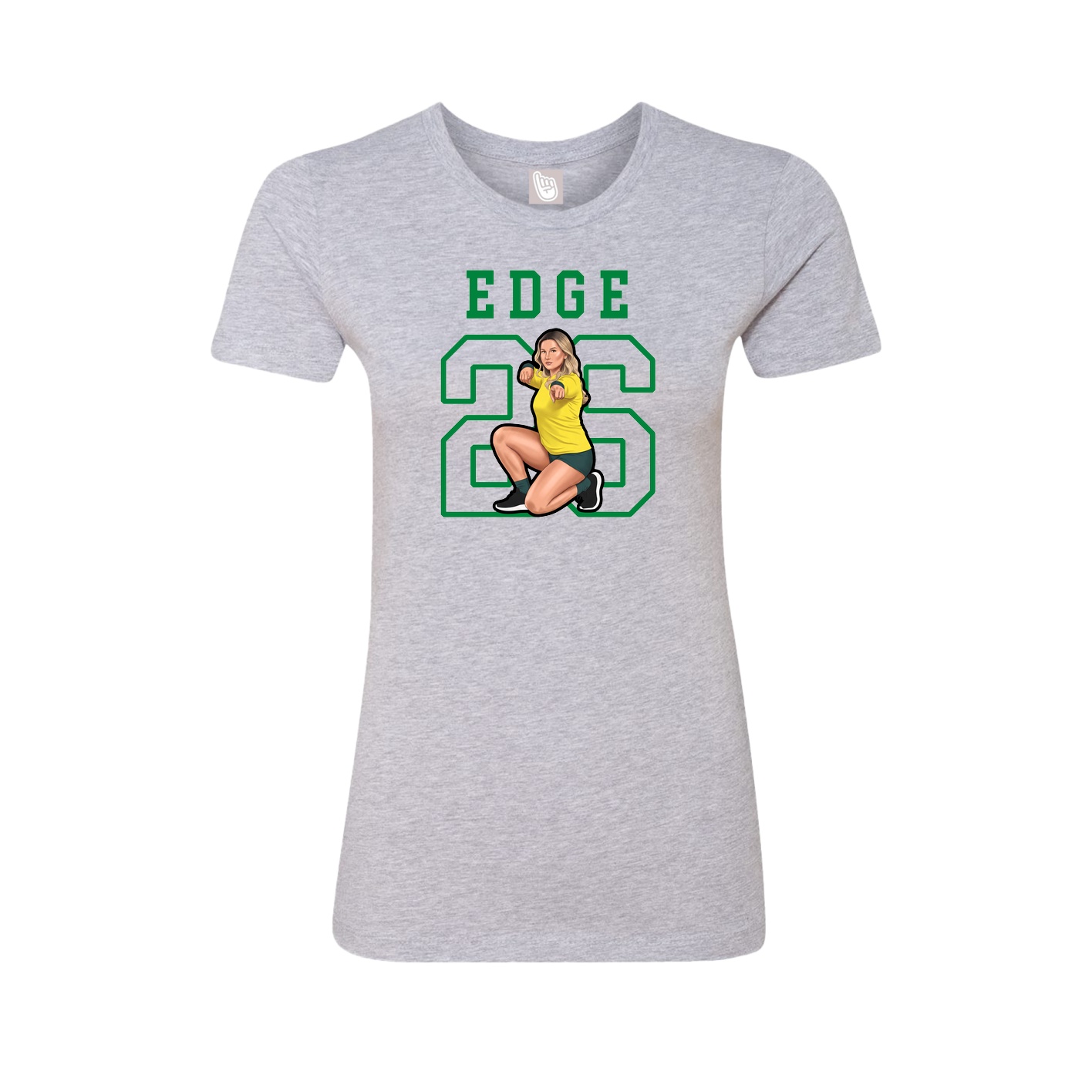 Fitted Women's Tee — Shirsey in Grey