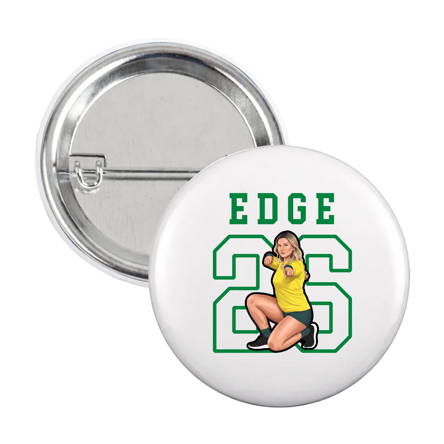 Game Day Button — Shirsey in White
