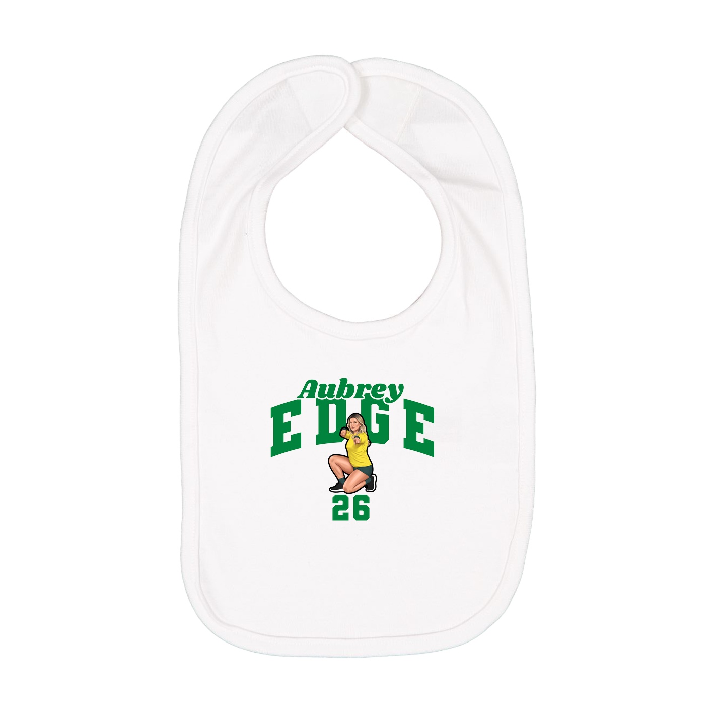 Infant Bib — Signature Arch in White