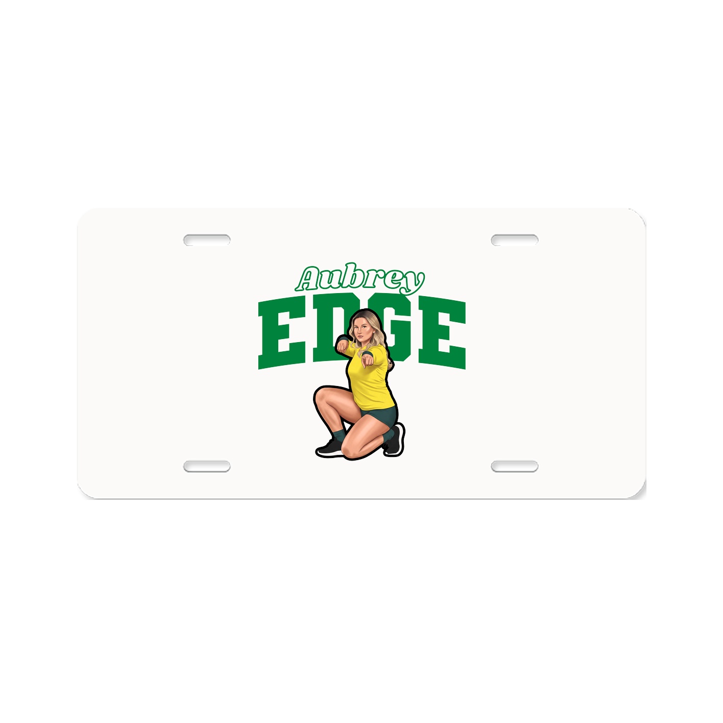 License Plate — Name Arch in Classic