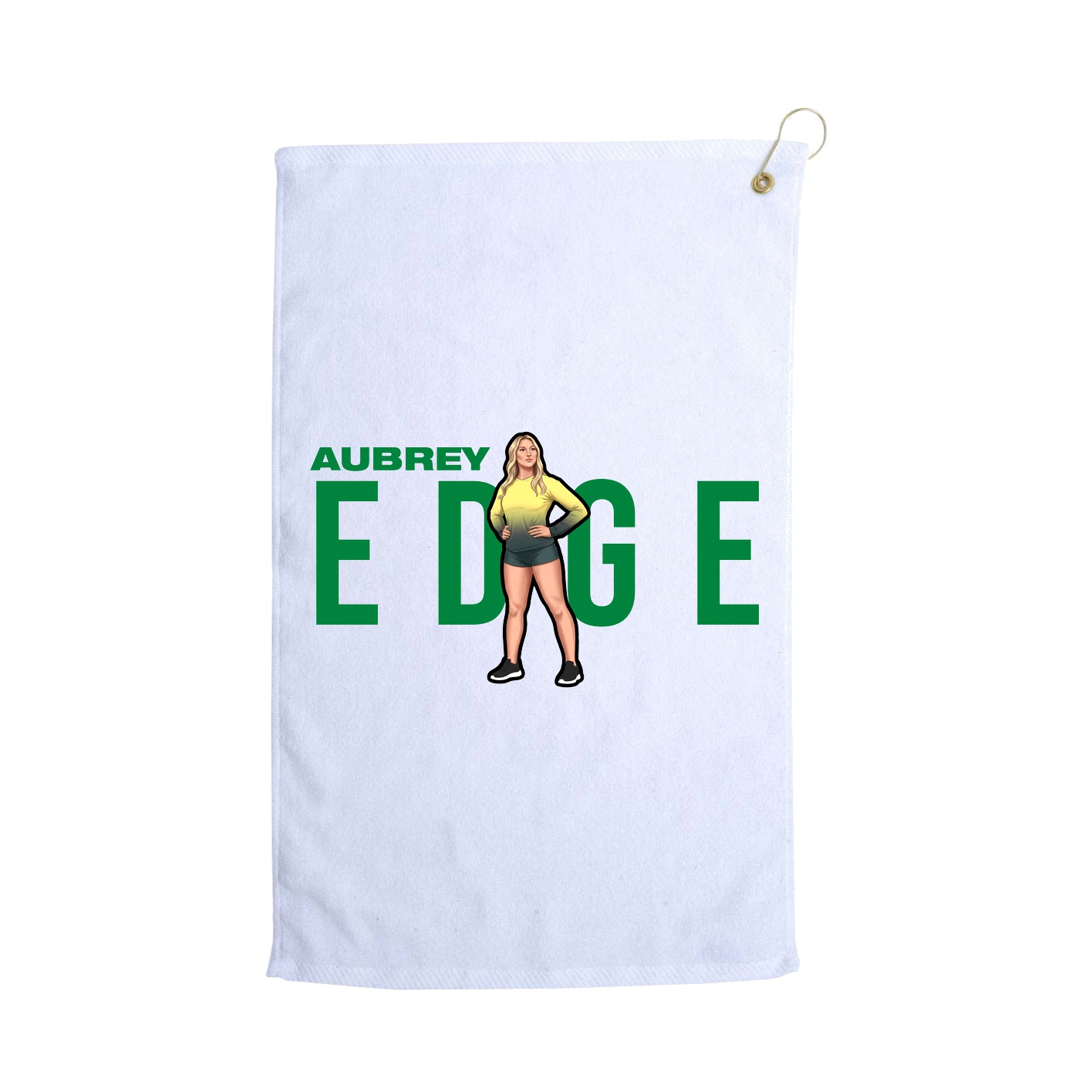Golf Towel — Player Name in White