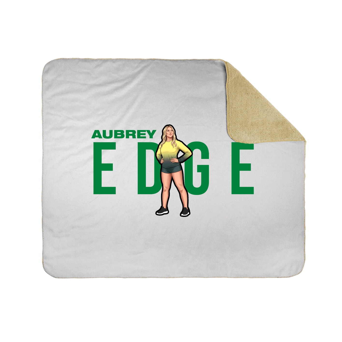 Throw Blanket — Player Name in White