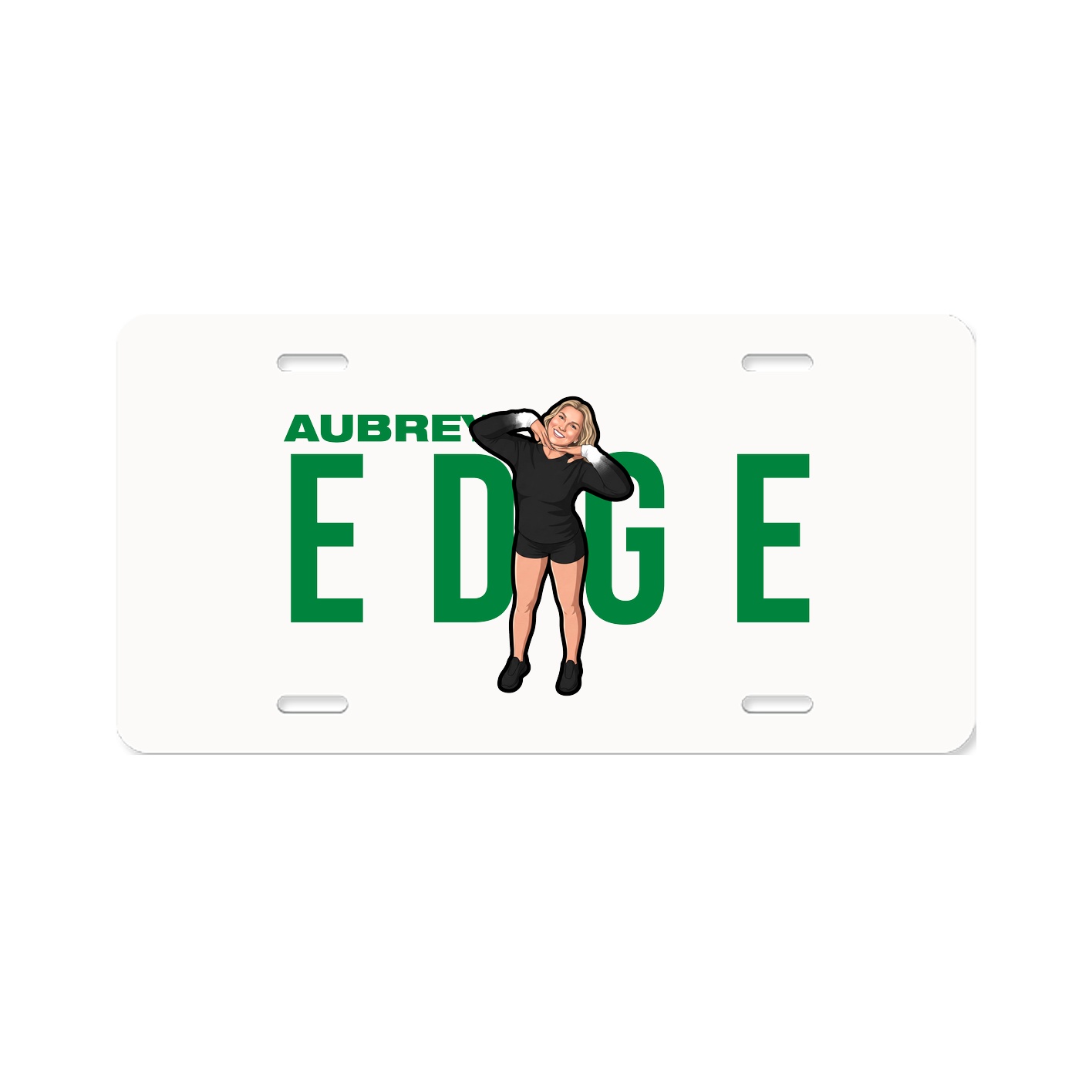 License Plate — Player Name in Classic