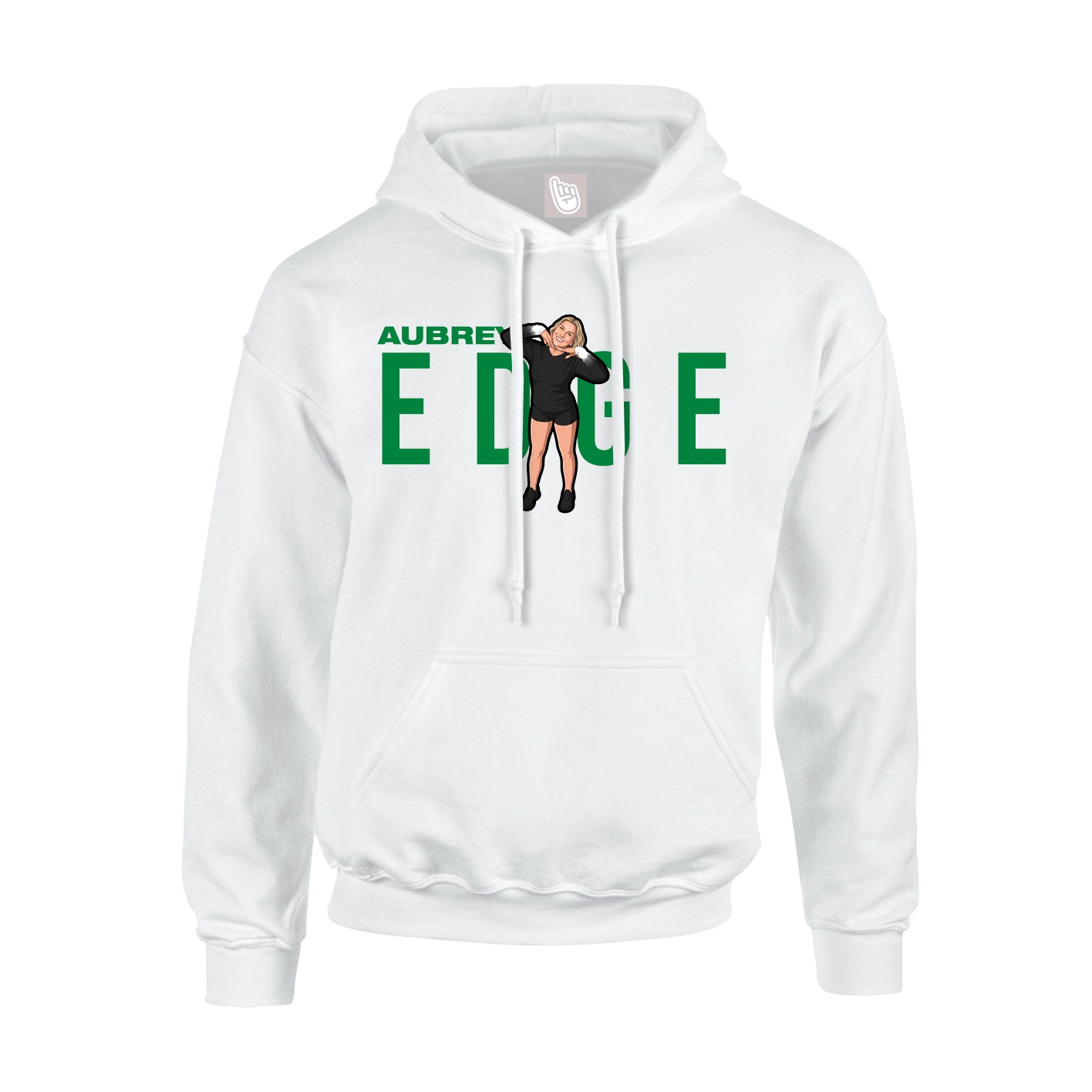 Youth Hoodie — Player Name in White