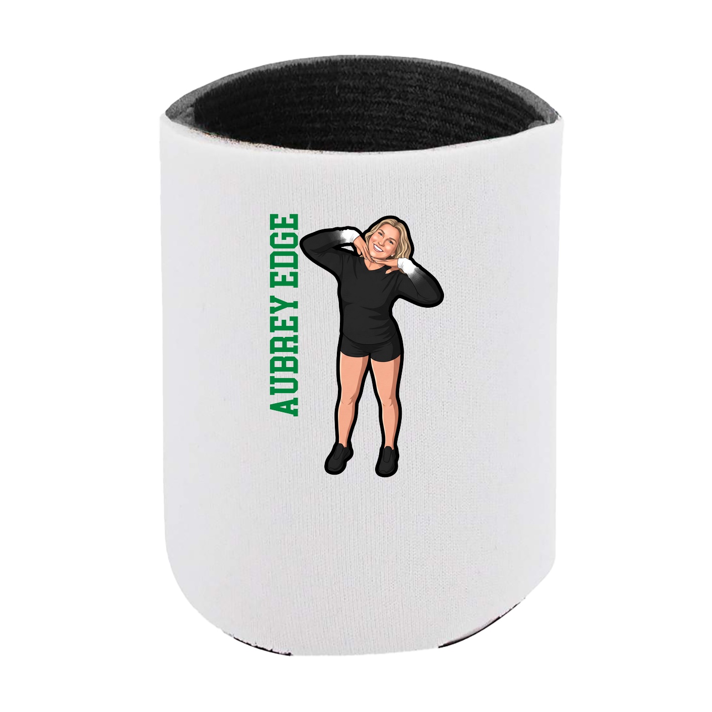 Can Holder — Name Vertical in White