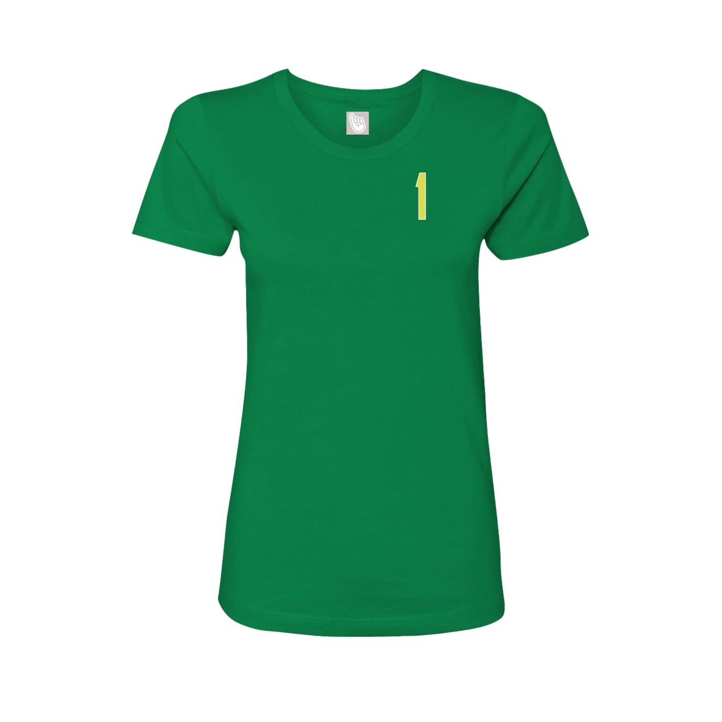Fitted Women's Tee — Front Shirsy in Green