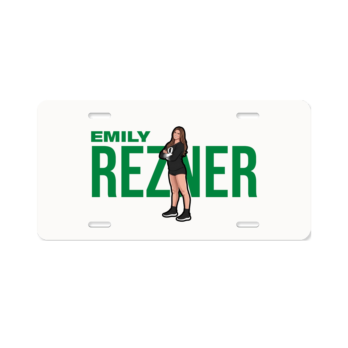 License Plate — Player Name in Classic