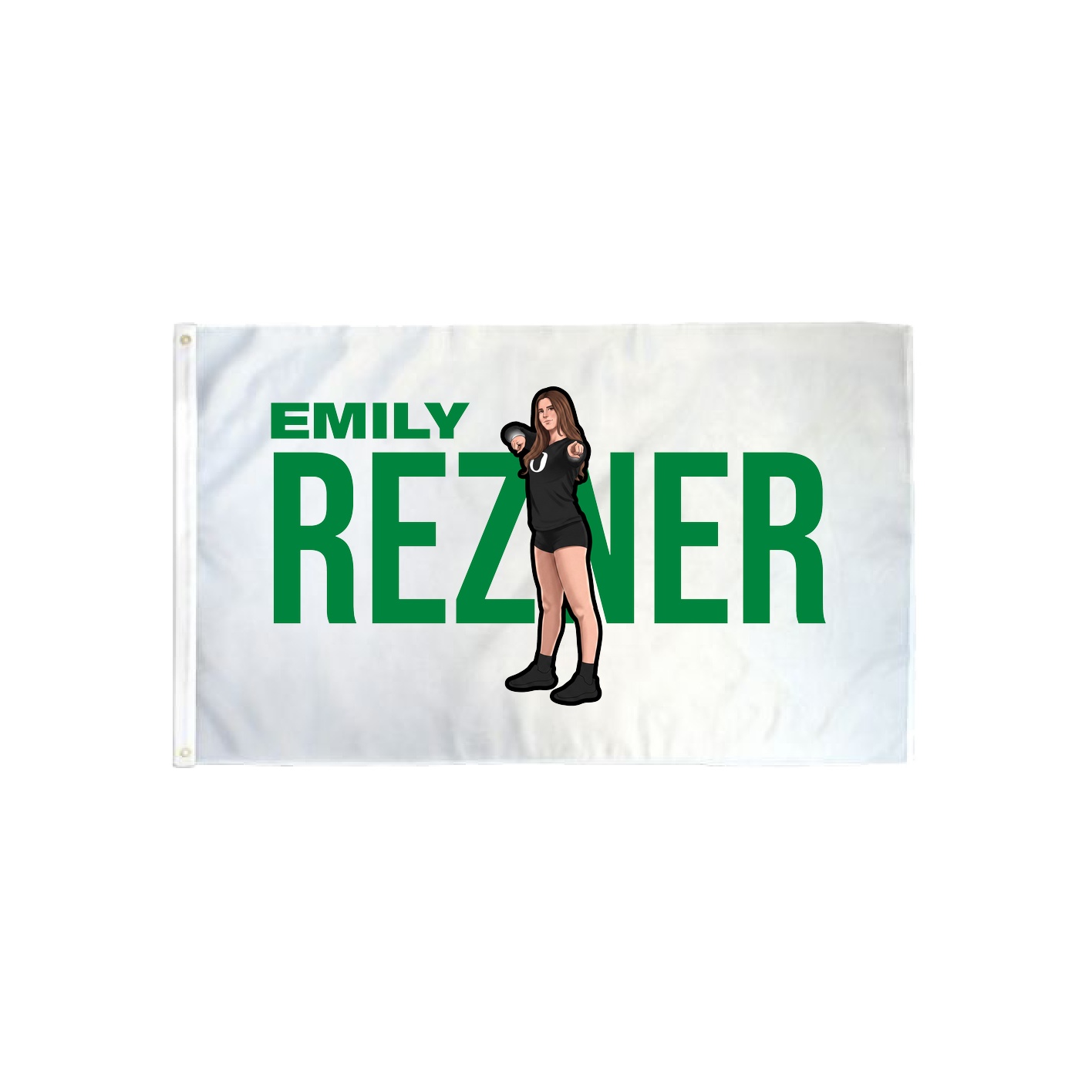 3x5 Flag — Player Name in Classic