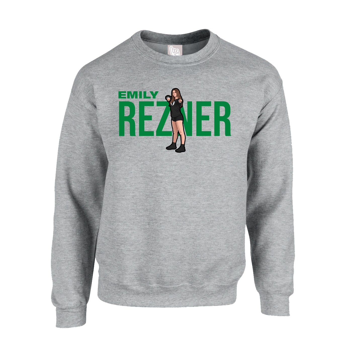 Fleece Crew — Player Name in Grey