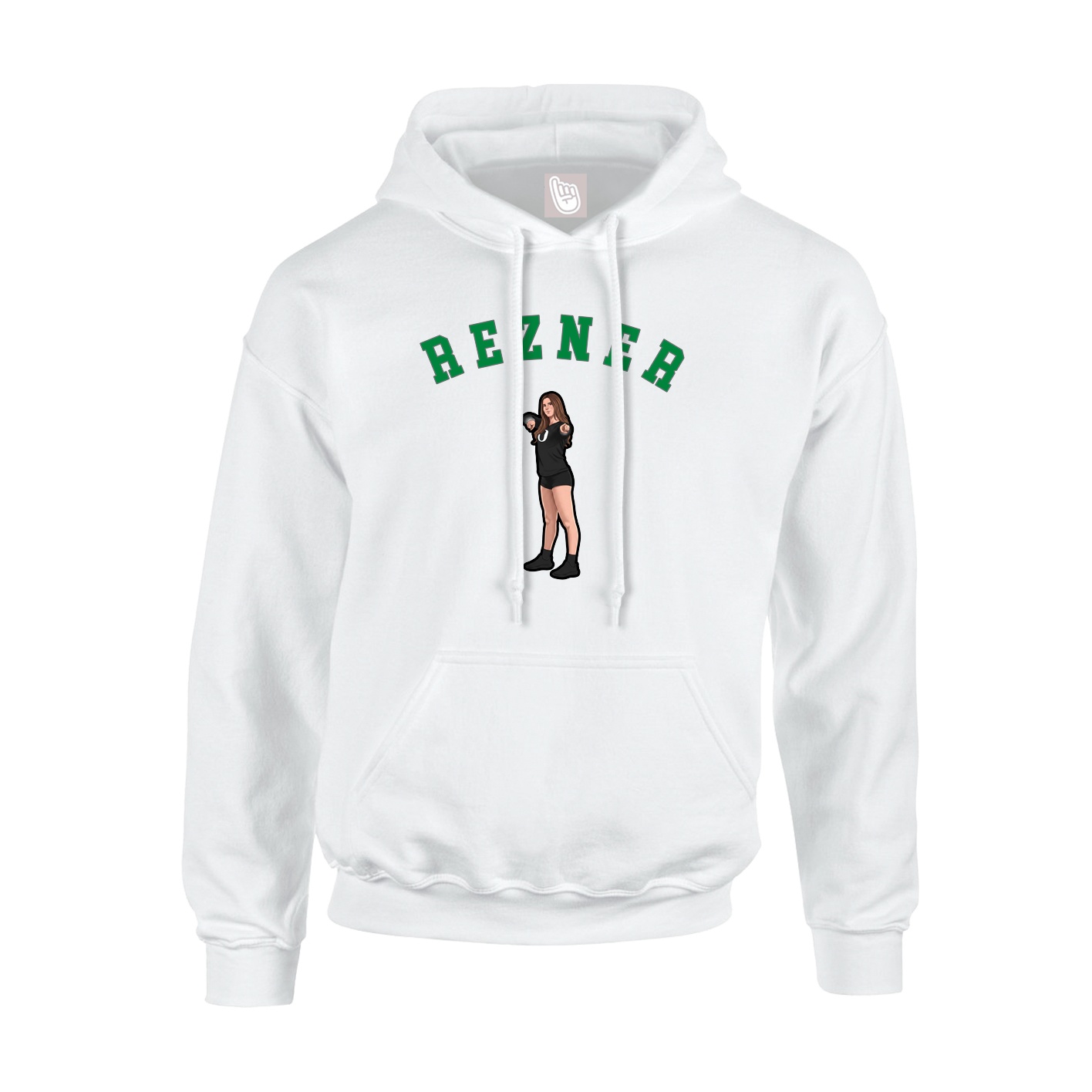 Youth Hoodie — Shirsey Arch in White