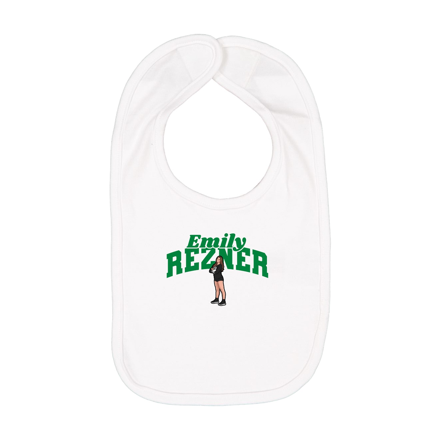 Infant Bib — Signature Arch in White