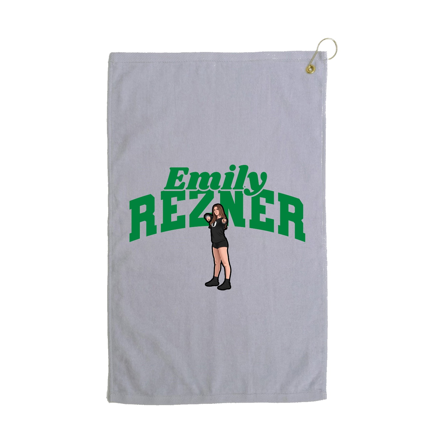 Golf Towel — Signature Arch in Grey