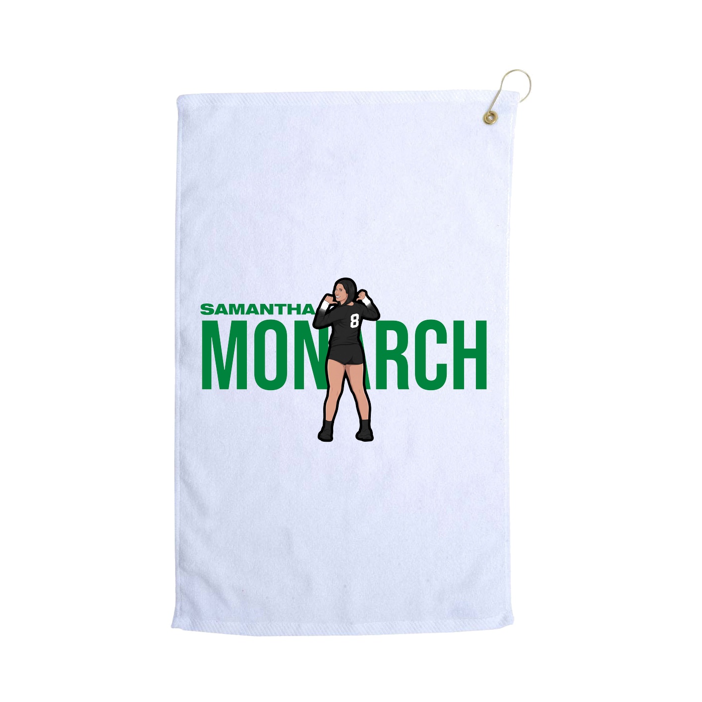 Golf Towel — Player Name in White