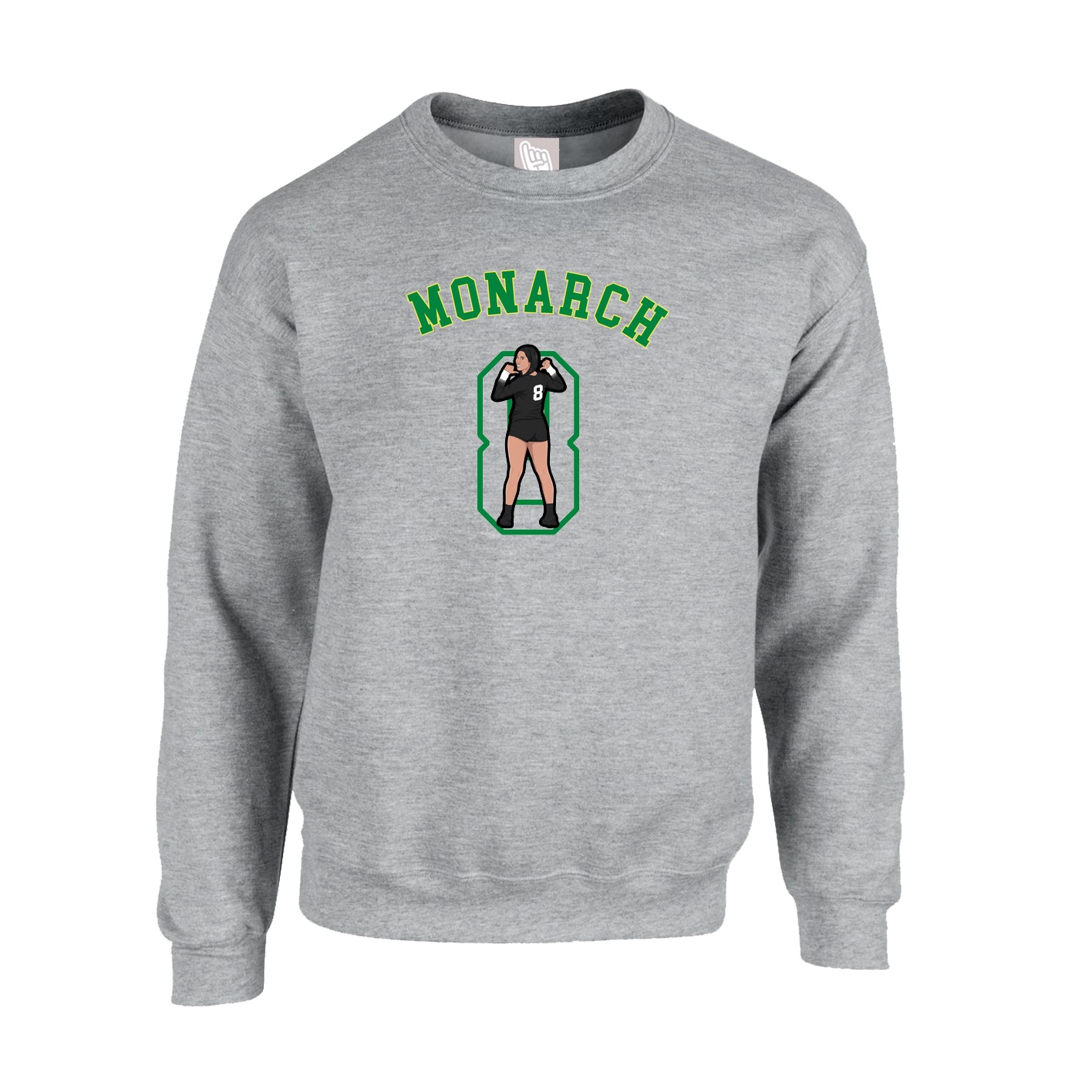 Fleece Crew — Shirsey Arch in Grey