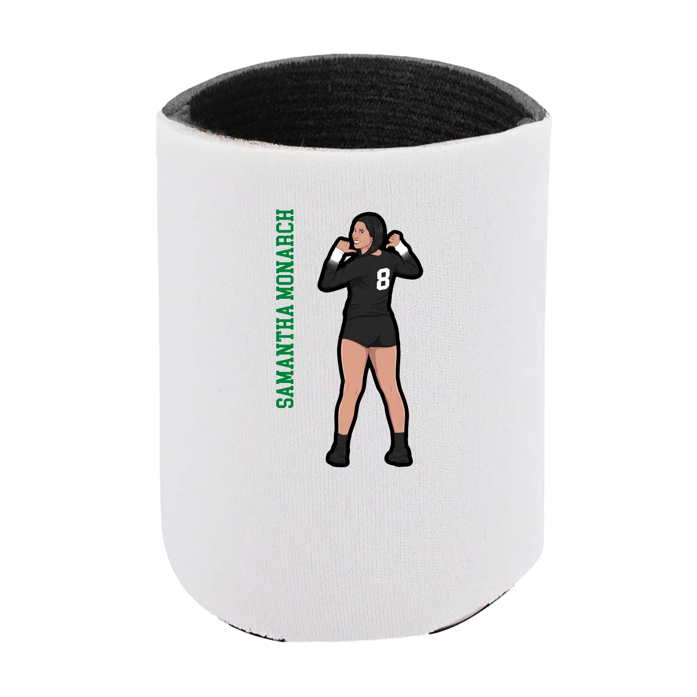 Can Holder — Name Vertical in White