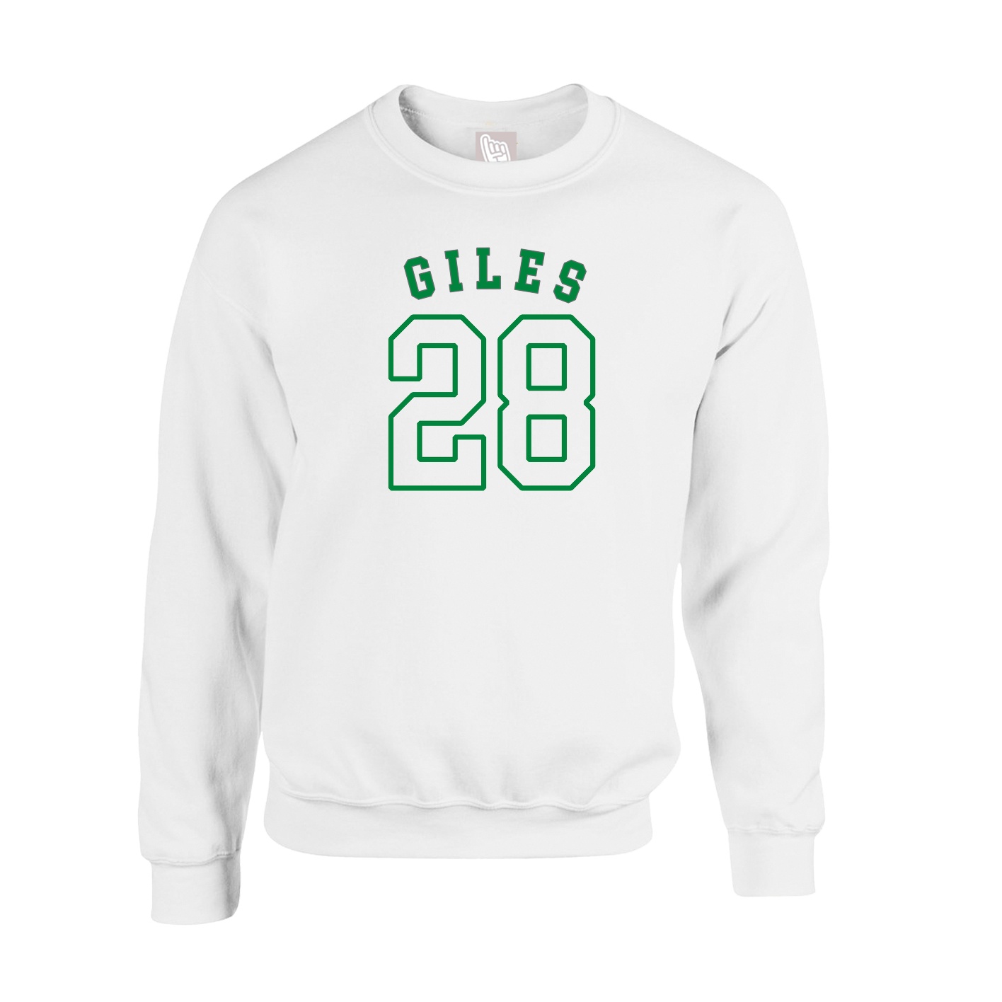 Fleece Crew — Shirsey Arch in White