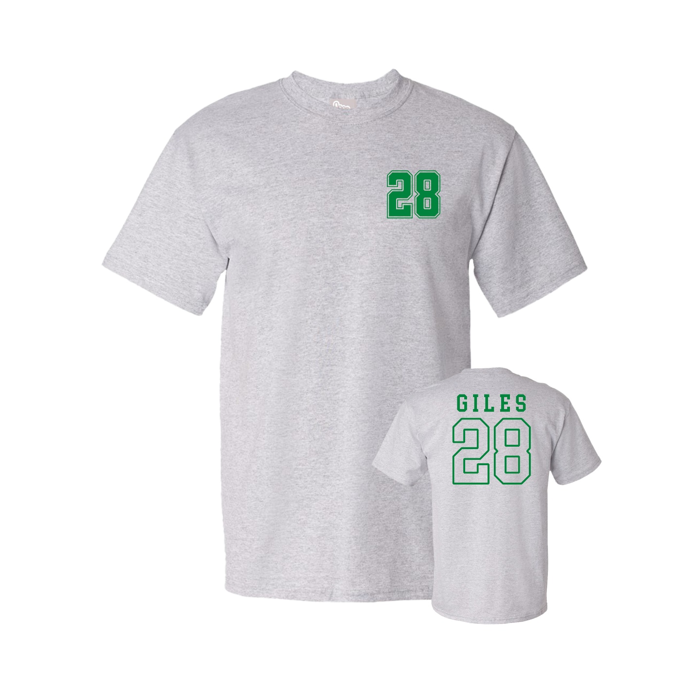 Youth Tee — Chest Back in Grey