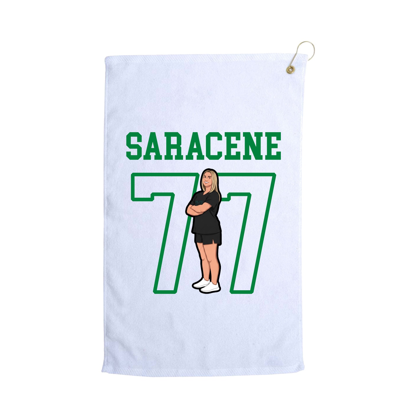 Golf Towel — Shirsey in White