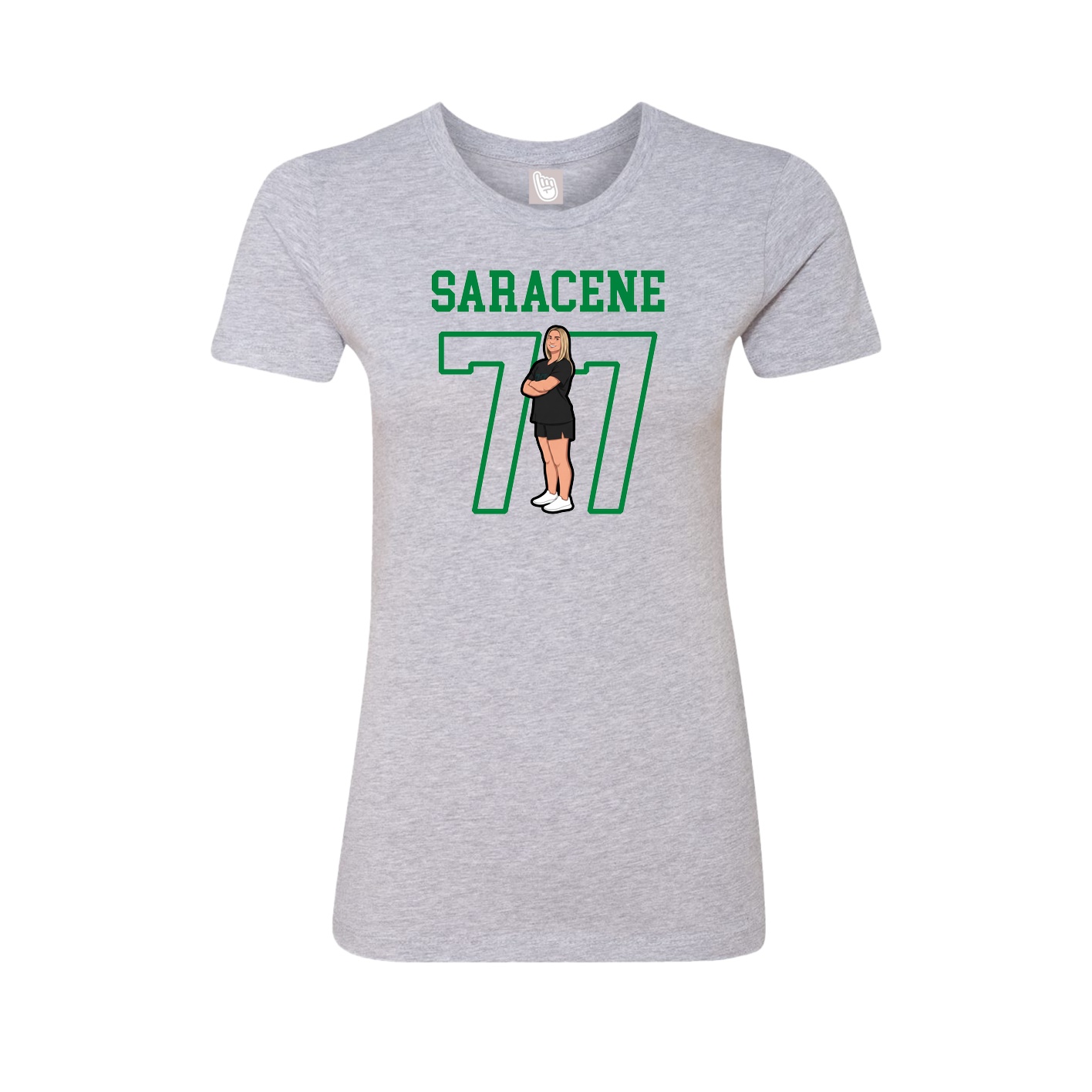 Fitted Women's Tee — Shirsey in Grey