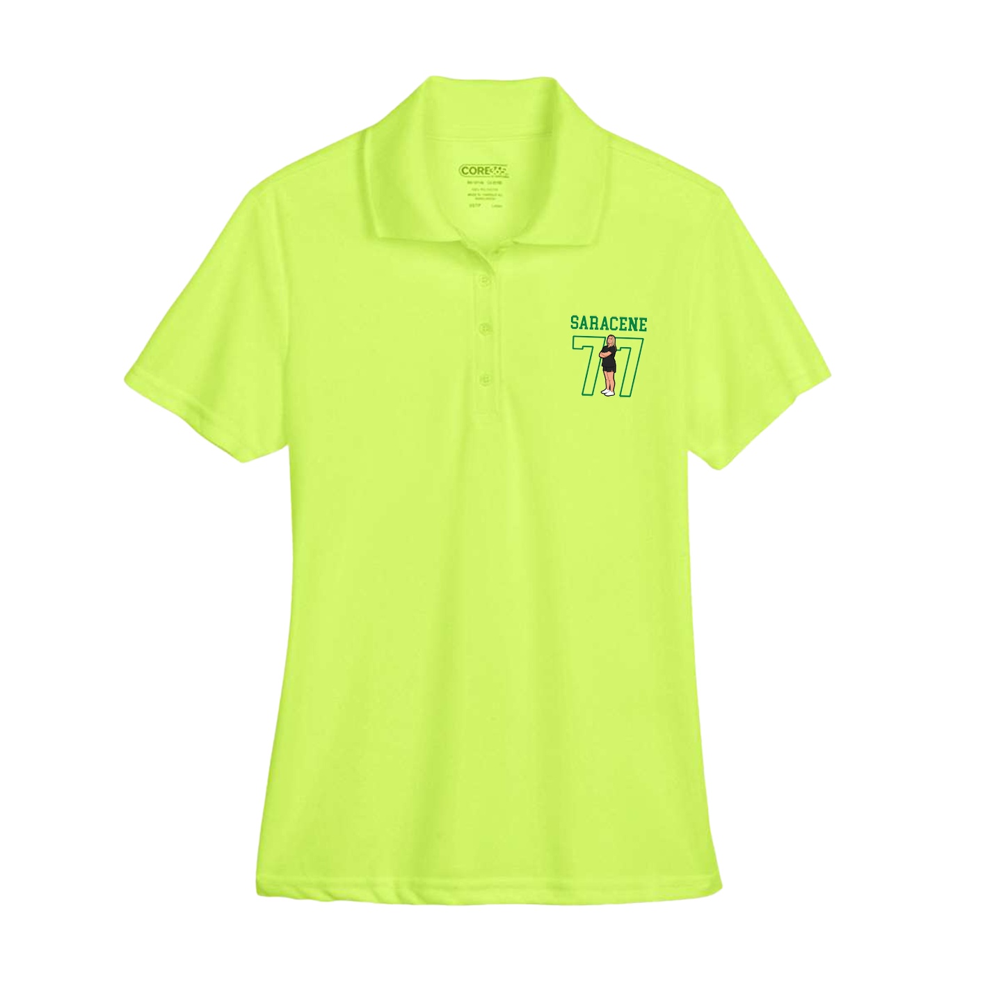 Womens Performance Polo — Shirsey in Yellow