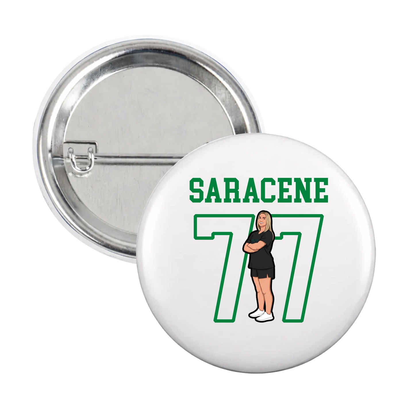Game Day Button — Shirsey in White