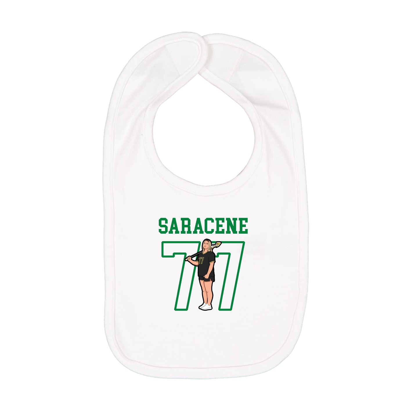 Infant Bib — Shirsey in White