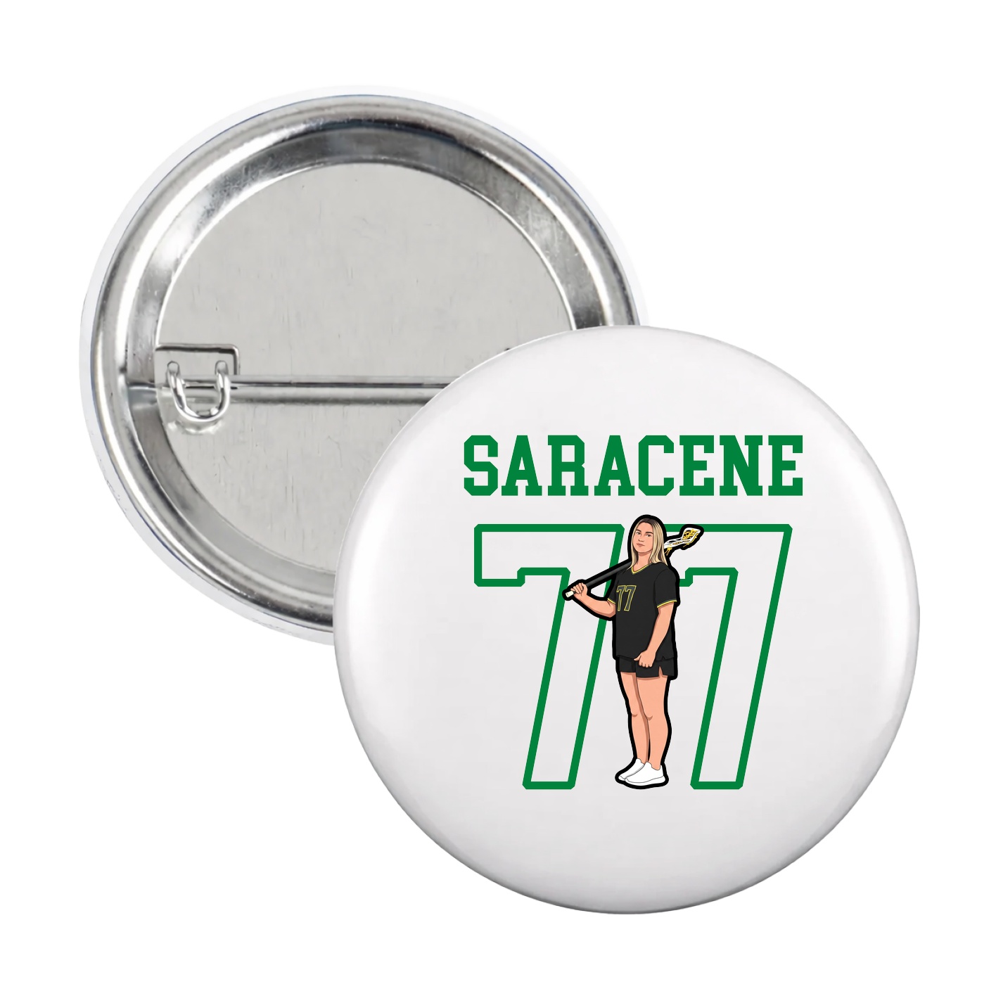 Game Day Button — Shirsey in White