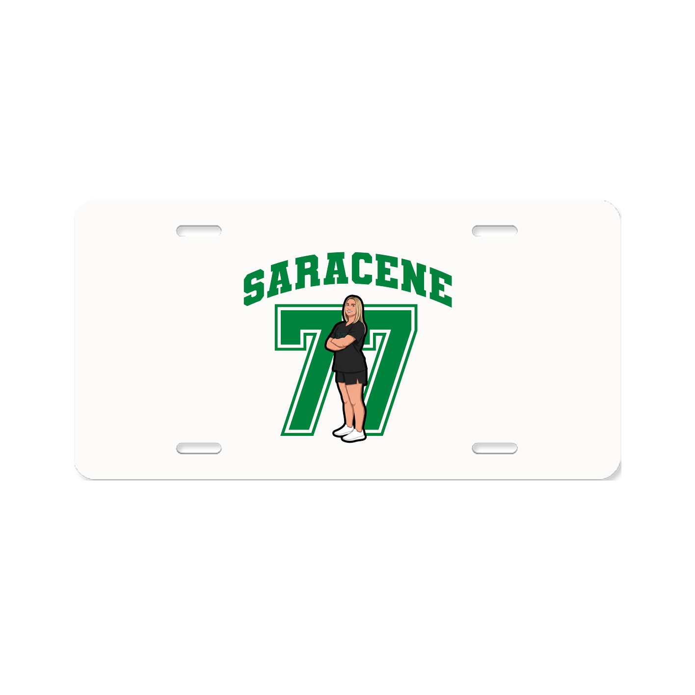 License Plate — Number in Classic