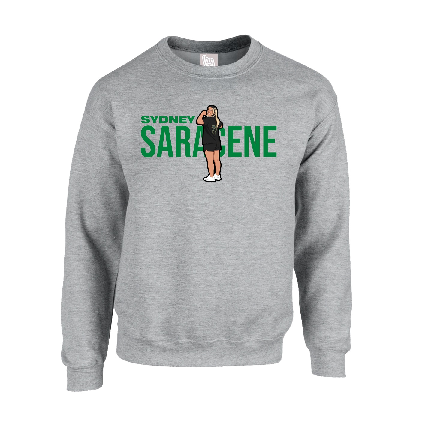 Fleece Crew — Player Name in Grey
