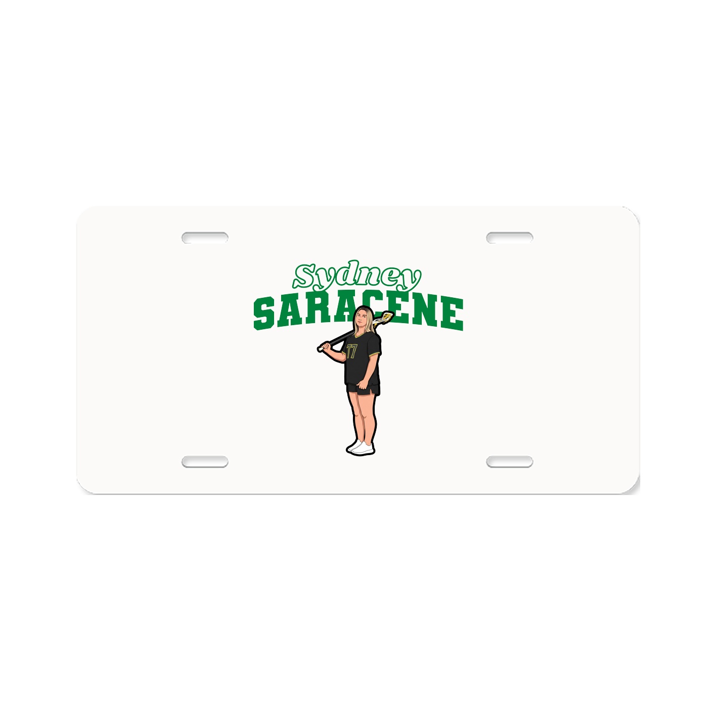 License Plate — Name Arch in Classic