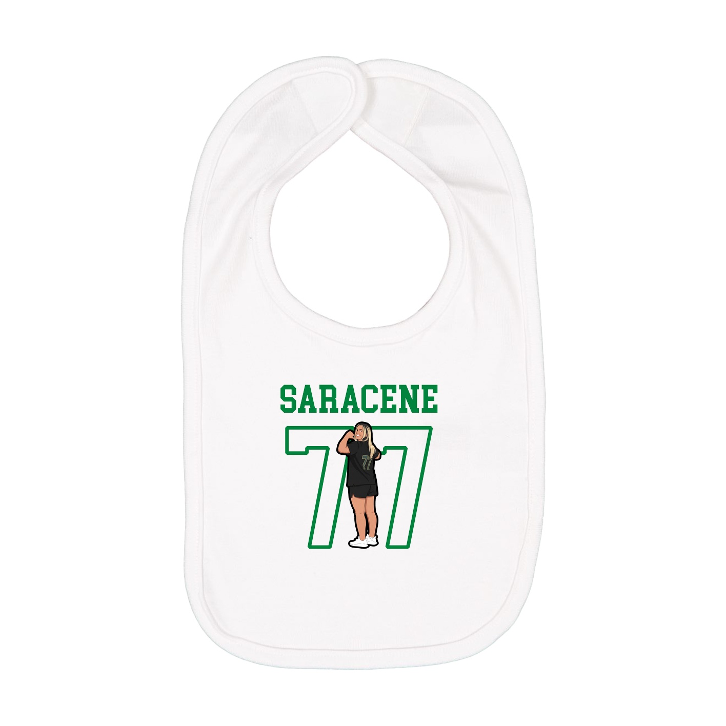 Infant Bib — Shirsey in White