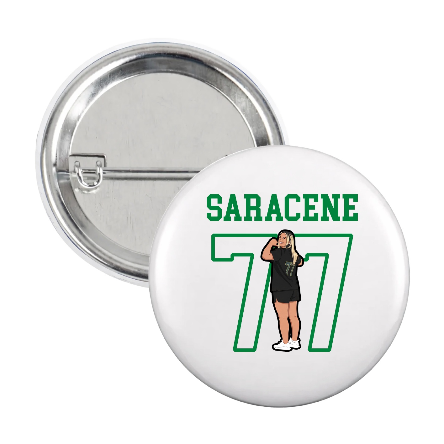 Game Day Button — Shirsey in White